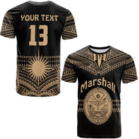 Custom Marshall Islands T Shirt Best Tattoo Version Golden LT13 - Wonder Print Shop