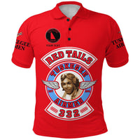Custom Tuskegee Airmen Motorcycle Club Polo Shirt TAMC Red Tails Original Style Red LT8 - Wonder Print Shop
