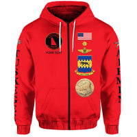 Custom Tuskegee Airmen Motorcycle Club Hoodie TAMC Spit Fire Simple Style Red LT8 - Wonder Print Shop