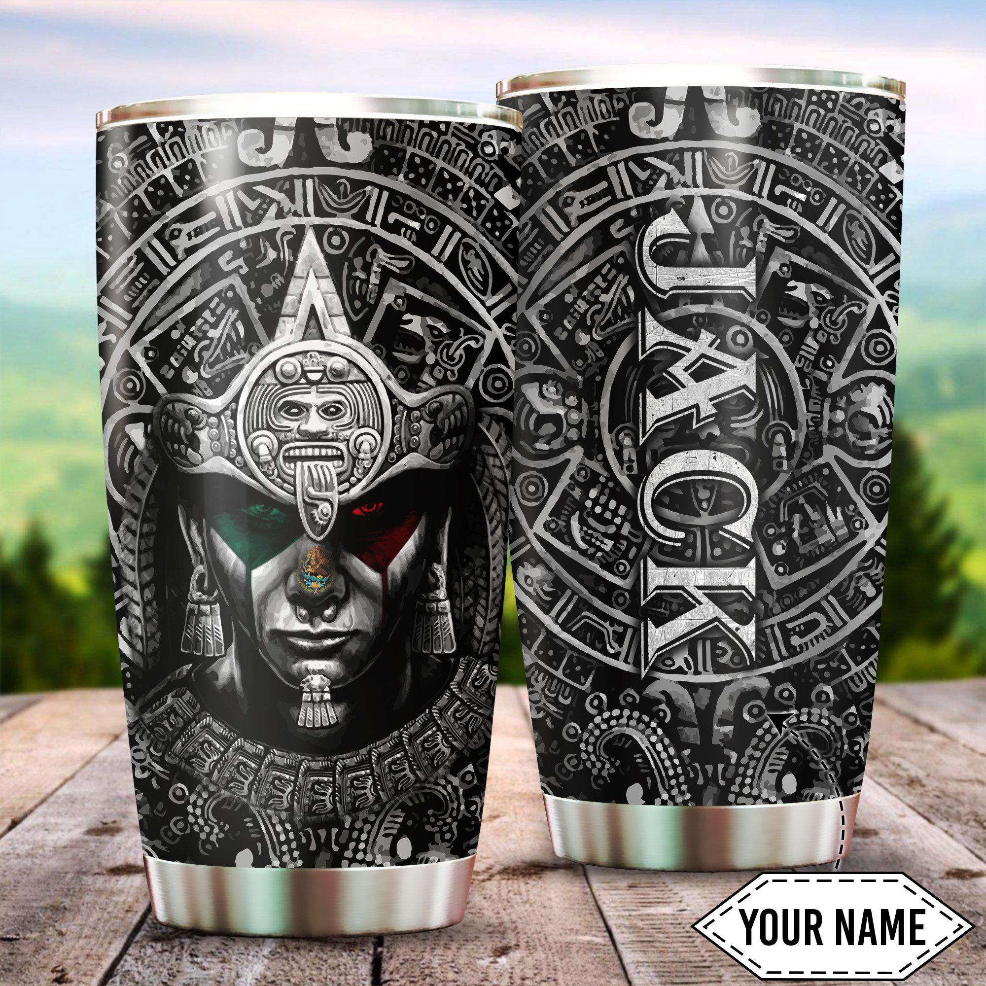 aztec-mexico-black-cool-style-personalized-tumbler
