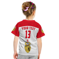 (Custom Text and Number) Tunisia T Shirt KID Tunisian Patterns Sporty Style LT13 - Wonder Print Shop