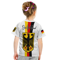 Germany T Shirt KID Grunge Deutschland Map and Coat Of Arms LT13 - Wonder Print Shop