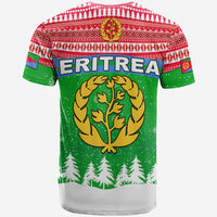 Eritrea T Shirt Merry Christmas Mix African Pattern LT13 - Wonder Print Shop