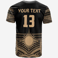 Custom Marshall Islands T Shirt Best Tattoo Version Golden LT13 - Wonder Print Shop