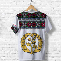 Eritrea Tibeb T Shirt Eritrean Cross Mix Flag LT13 - Wonder Print Shop