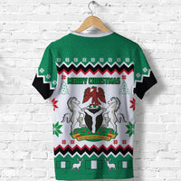 Custom Nigeria Christmas T Shirt African Pattern LT13 - Wonder Print Shop