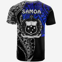 Custom Siva Samoa T Shirt Samoan Dance Mix Blue Polynesian LT13 - Wonder Print Shop
