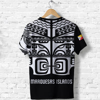 Custom Marquesas Islands Tiki T Shirt Marquesan Tattoo LT13 - Wonder Print Shop