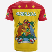 Custom Grenada T Shirt Power Grenada Mix Coat Of Arms LT13 - Wonder Print Shop