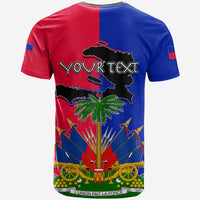 Custom Haiti T Shirt Flag Style LT6 - Wonder Print Shop