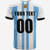 Custom Argentina Home T Shirt Mens World Cup Soccer Jersey LT6 - Wonder Print Shop