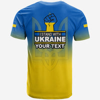 Custom Ukraine T Shirt With Map Stand With Ukraine LT6 - Wonder Print Shop