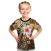 Custom Hawaii Fish Hook T Shirt KID Orange Style LT6 - Wonder Print Shop
