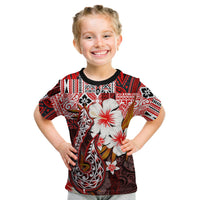 Custom Hawaii Fish Hook T Shirt KID Red Style LT6 - Wonder Print Shop