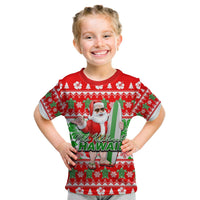 Hawaii Mele Kalikimaka Christmas T Shirt Kid Cool Santa Claus LT6 - Wonder Print Shop