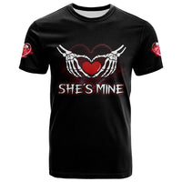 Love You To Death Skull Forever Love Couple All Over Print T Shirt LT13 - Wonder Print Shop