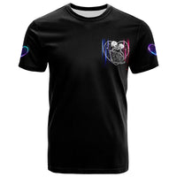 Love You To Death Neon Skull Kiss Couple All Over Print T Shirt LT13 - Wonder Print Shop