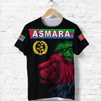Asmara Eritrean T Shirt Eritrea Lion Proud Olive Symbol LT13 - Wonder Print Shop
