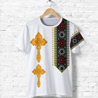 Ethiopia Tibeb T Shirt Ethiopian Cross Fashion LT13 - Wonder Print Shop