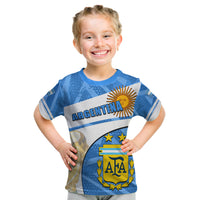 (Custom Personalised) Argentina World Cup 2022 T Shirt KID Basic Style LT6 - Wonder Print Shop