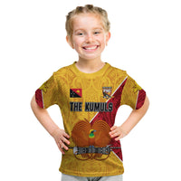 (Custom Text and Number) The Kumuls PNG T Shirt KID Papua New Guinea Polynesian Dynamic Style - Wonder Print Shop