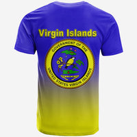 US Virgin Islands Coat Of Arms T Shirt Gradient Color Style No.1 LT6 - Wonder Print Shop
