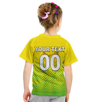 (Custom Personalised And Number) Brasil World Cup 2022 T Shirt KID Sport Style LT6 - Wonder Print Shop