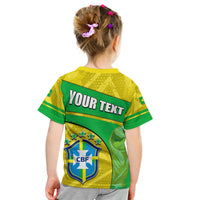 (Custom Personalised) Brasil World Cup 2022 T Shirt KID Basic Style LT6 - Wonder Print Shop