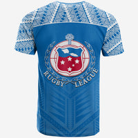 Toa Samoa Rugby T Shirt Blue Sky Jersey 2022 LT6 - Wonder Print Shop