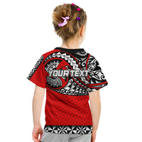 Custom Personalised Tonga T Shirt KID Polynesian Tattoo LT6 - Wonder Print Shop