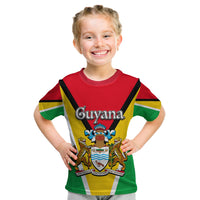 Guyana T shirt KID Flag Style LT6 - Wonder Print Shop