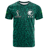 Custom Saudi Arabia Soccer World Cup 2022 T Shirt LT6 - Wonder Print Shop