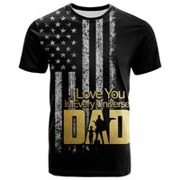 Custom American Flag Father Day T Shirt LT6 - Wonder Print Shop
