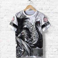 Viking T Shirt Raven and Drakkar RLT12 - Wonder Print Shop