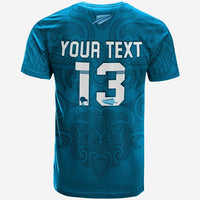 Custom Maori 2021 T Shirt Turquoise Aotearoa Tattoo Custom Text and Number LT13 - Wonder Print Shop