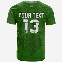 Custom Maori 2021 T Shirt Green Aotearoa Tattoo Custom Text and Number LT13 - Wonder Print Shop