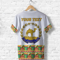 Custom Eritrea T Shirt Mix Eritrean Cross Version White LT13 - Wonder Print Shop