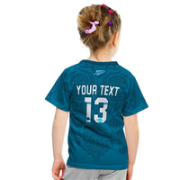 Custom Maori 2021 T Shirt KID Turquoise Aotearoa Tattoo Custom Text and Number LT13 - Wonder Print Shop