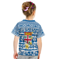 Custom Fiji Polynesian T Shirt KID Fijian Tapa Pattern LT13 - Wonder Print Shop