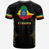 Ethiopia T Shirt Version Map LT13 - Wonder Print Shop