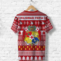 Tonga Kilisimasi Fiefia T Shirt Merry Christmas with Tongan Pattern LT13 - Wonder Print Shop