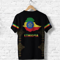 Ethiopia T Shirt Version Map LT13 - Wonder Print Shop