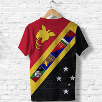 Papua New Guinea Pattern T Shirt Four Province LT13 - Wonder Print Shop