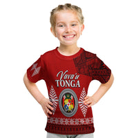 Custom Vava u Tonga T Shirt KID Tongan Ngatu LT13 - Wonder Print Shop