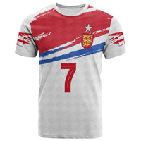 Custom England Football T Shirt Come On England Custom Text And Number LT13 - Wonder Print Shop