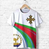 Eritrea Flag T Shirt Version Eritrean Cross LT13 - Wonder Print Shop