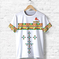 Eritrea T Shirt Mix Eritrean Cross Version White LT13 - Wonder Print Shop