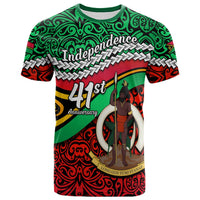 Custom Vanuatu Independence T Shirt Happy Anniversary LT13 - Wonder Print Shop