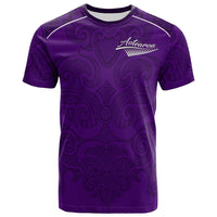 Custom Maori 2021 T Shirt Purple Aotearoa Tattoo Custom Text and Number LT13 - Wonder Print Shop