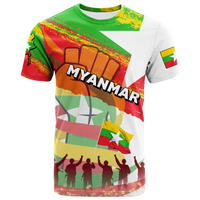 Myanmar Happy Independence Day T Shirt LT2 - Wonder Print Shop